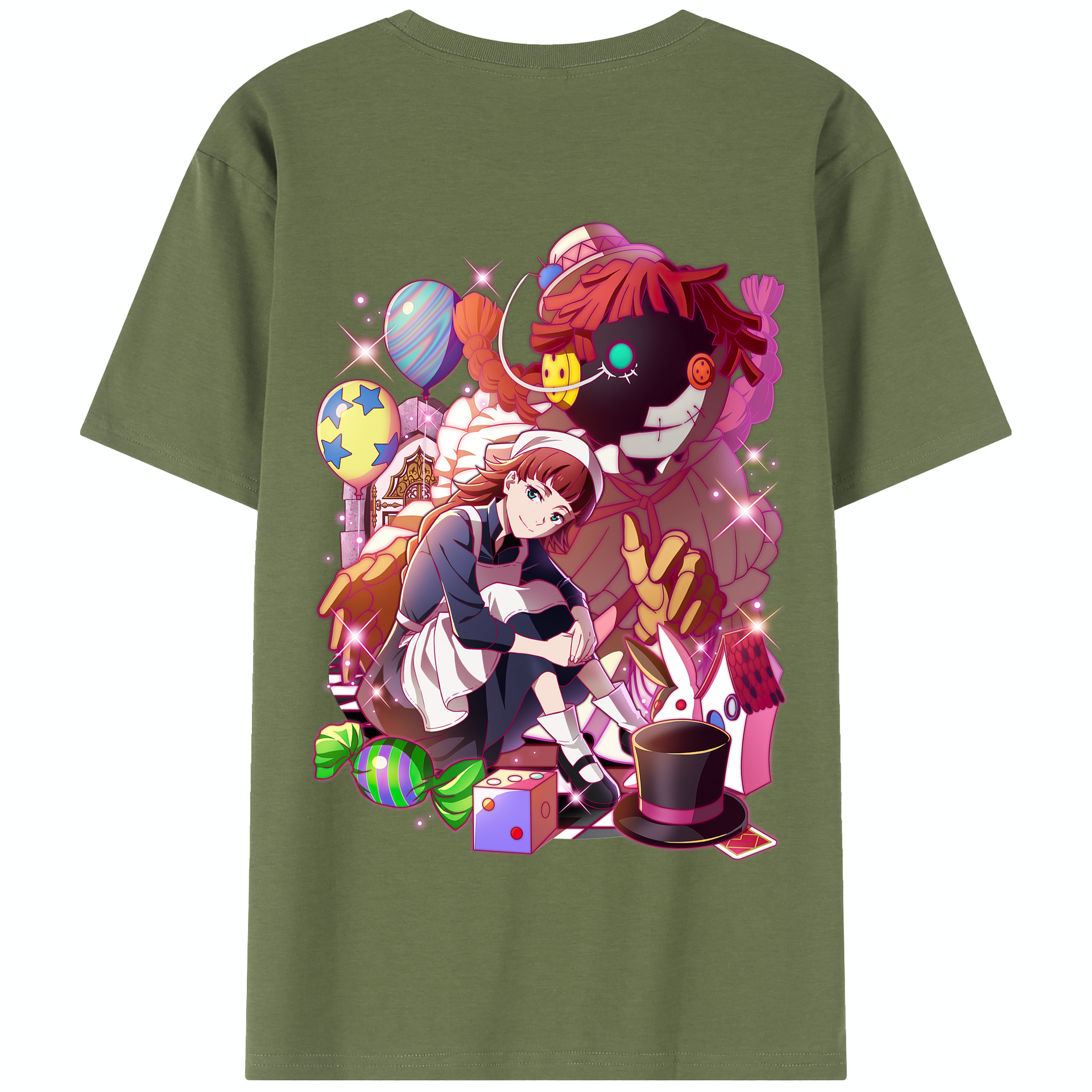 （画像用） 文豪ストレイドッグス Bungo Stray Dogs 綿100％半袖Tシャツ（背面プリント）